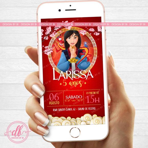 Convite Mulan Digital Whatsapp