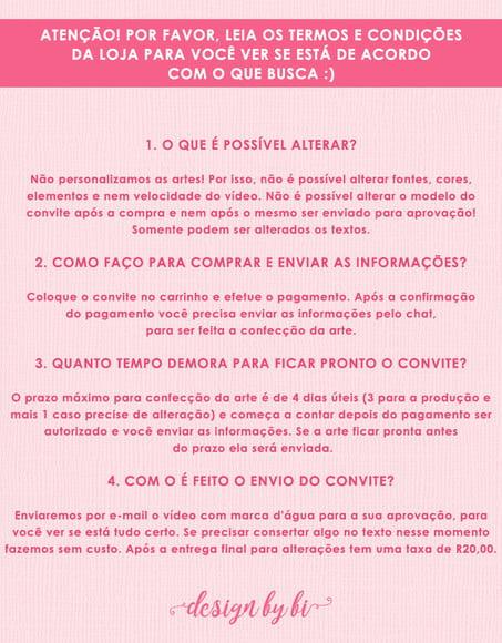 Convite Princesa Peach Animado em Vídeo Digital Virtual