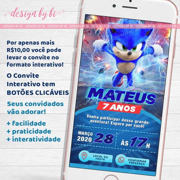 Convite Sonic Digital Virtual Whatsapp