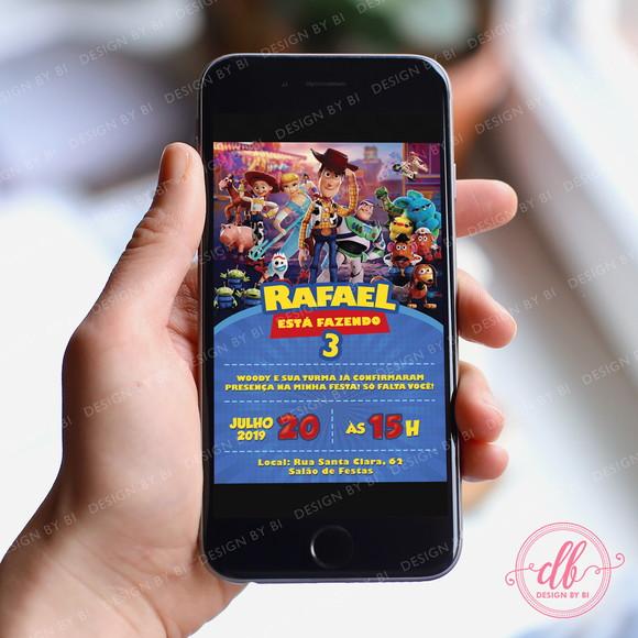 Convite Toy Story 4 Digital