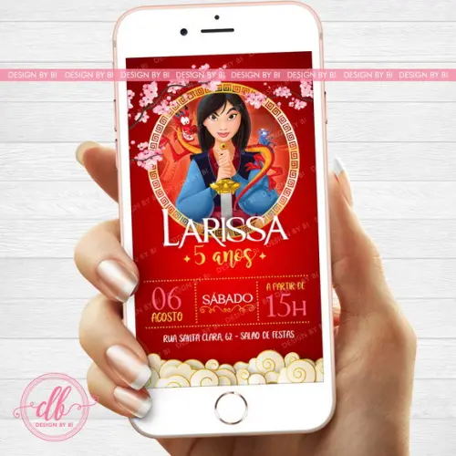 Convite Mulan Digital Whatsapp