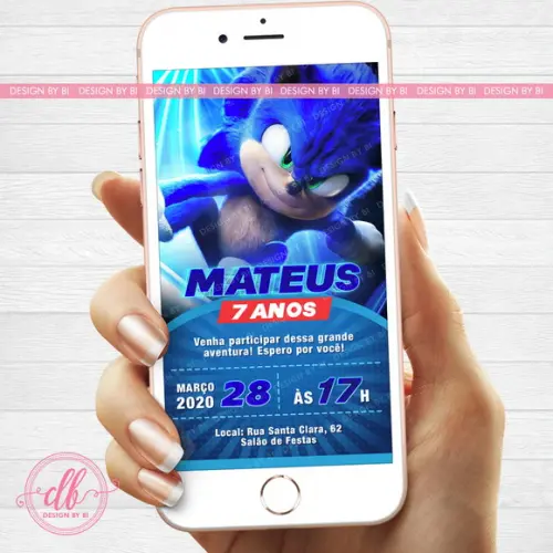 Convite Sonic Digital Virtual Whatsapp