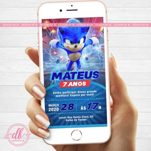 Convite Sonic Digital Virtual Whatsapp