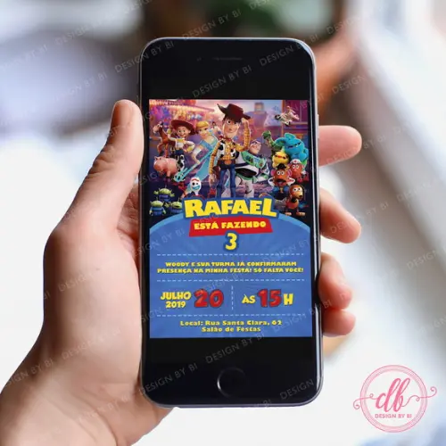 Convite Toy Story 4 Digital