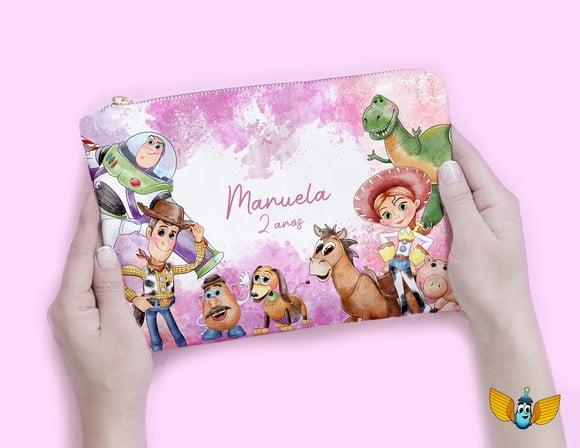 Necessaire Toy Story Aquarela Rosa
