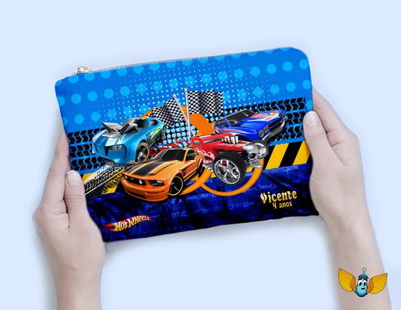 Necessaire Carros Hotwheels