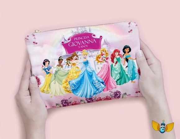 Necessaire Princesas e Príncipes Disney - Jardim