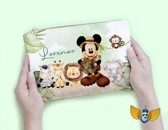 Necessaire Mickey Safari Aquarela