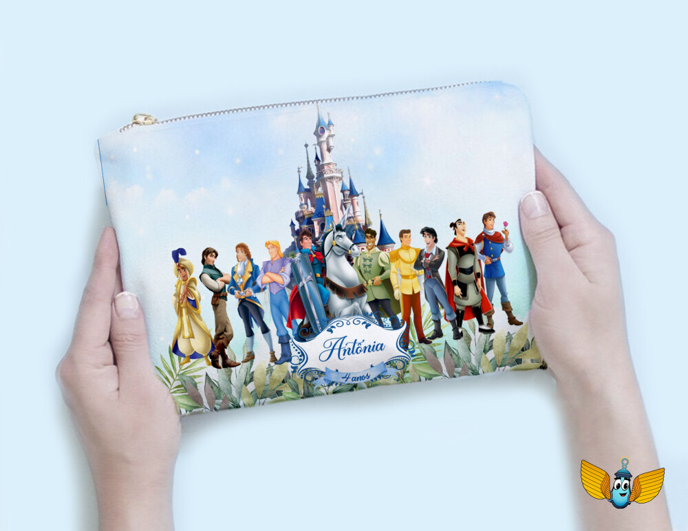 Necessaire Personalizada Princesas Floral | Lembrancinha Festa In