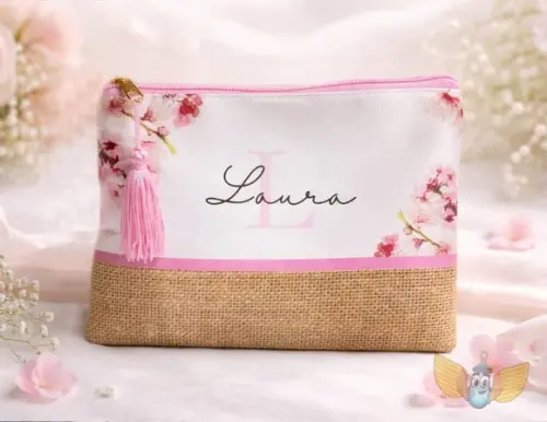 Necessaire Floral 15 Anos com Pingente