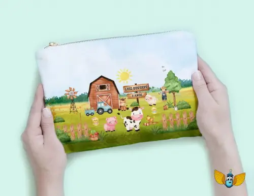 Necessaire Fazendinha Aquarela