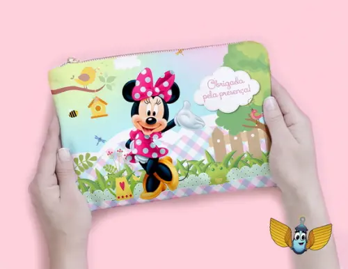 Necessaire Minnie Jardim