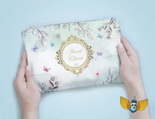 Necessaire Floral Xv - 15 Anos