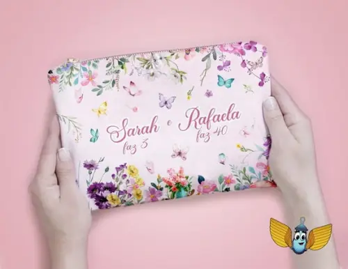Necessaire Floral Borboletas