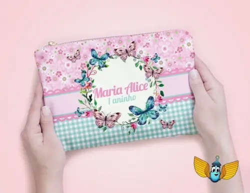 Necessaire Jardim das Borboletas