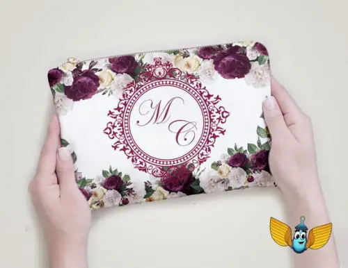 Necessaire Casamento Flores Marsala