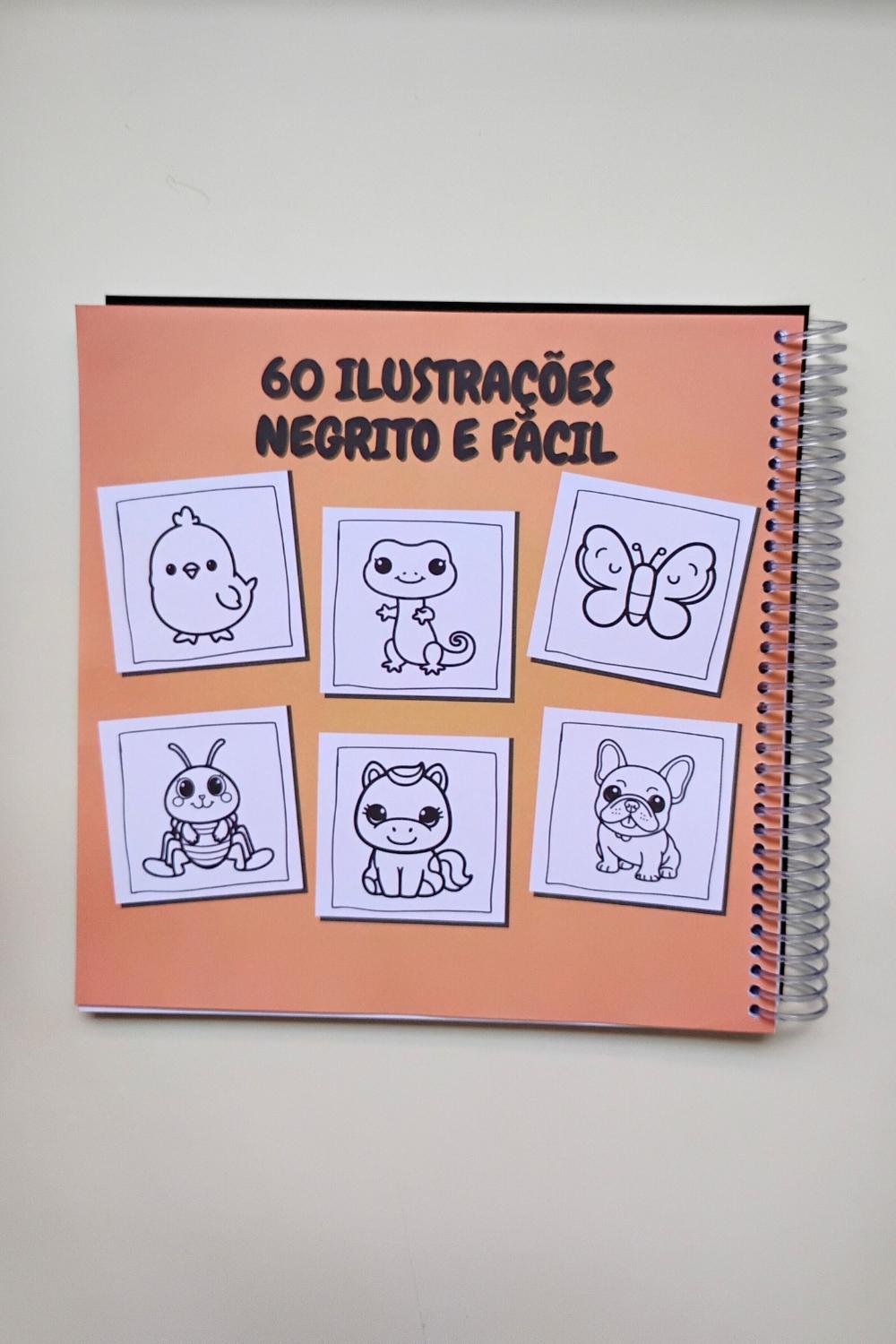 Livro de Colorir Animais - Caderno de Atividades