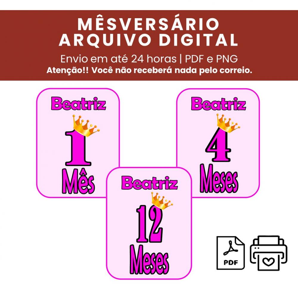 Arquivo Digital Mêsversário Princesa