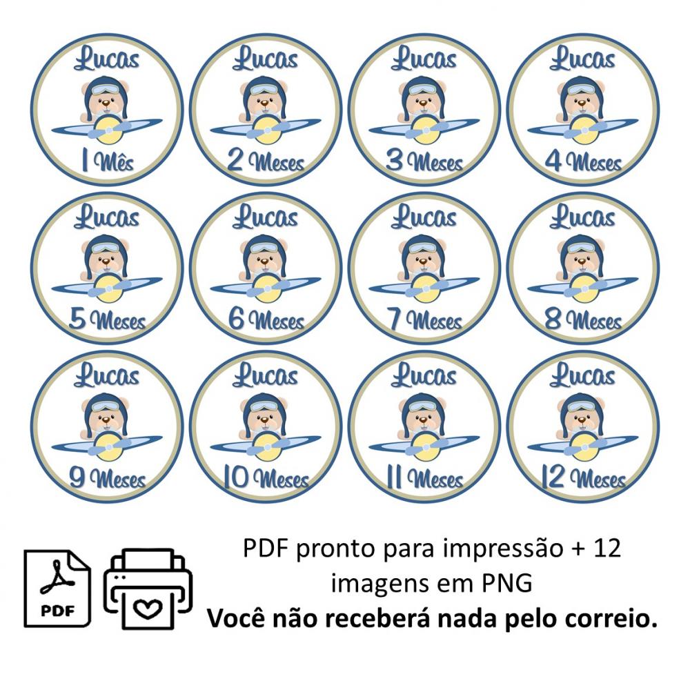 Arquivo Digital Mêsversário Ursinho Aviador