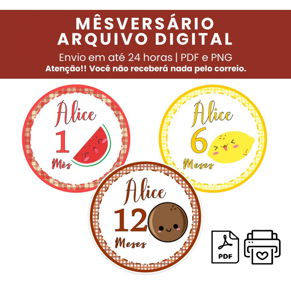 Arquivo Digital Mêsversário Frutinhas