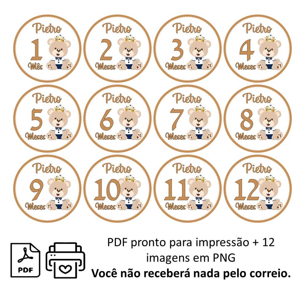 Arquivo Digital Mêsversário Ursinho Príncipe