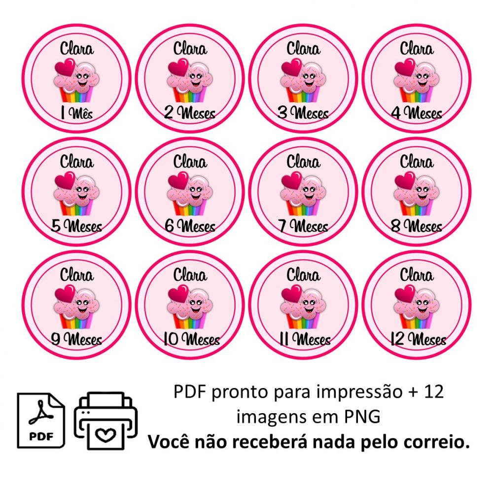 Arquivo Digital Mêsversário Cupcake