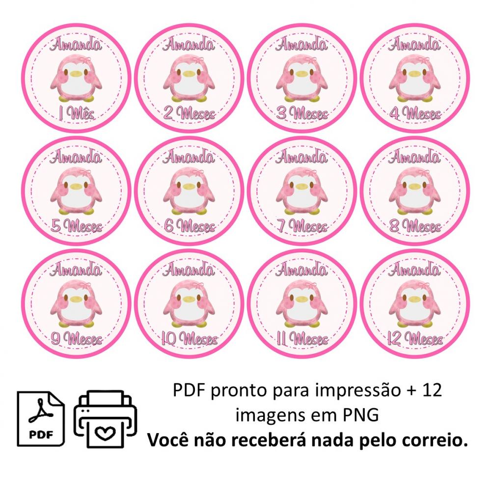 Arquivo Digital Mêsversário Pinguim Rosa