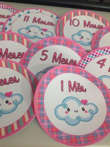 Kit de Adesivo para Body Mesversario Chuva de Benção