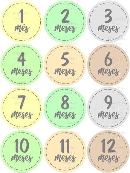 Kit de Adesivo para Body Mesversario Cores