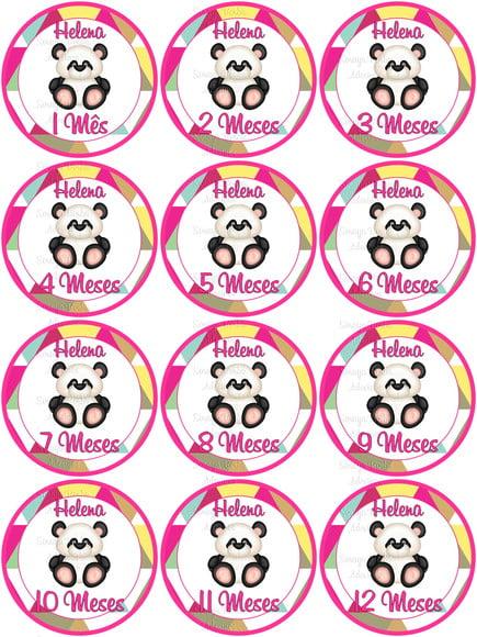 Kit de Adesivo para Body Mesversario Panda