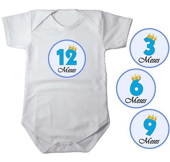 Kit de Adesivo Mes a Mes do Bebê Principe