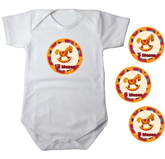 Kit de Adesivo Meses do Bebê Cavalinho