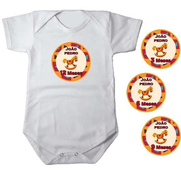 Kit de Adesivo Mesversario Cavalinho