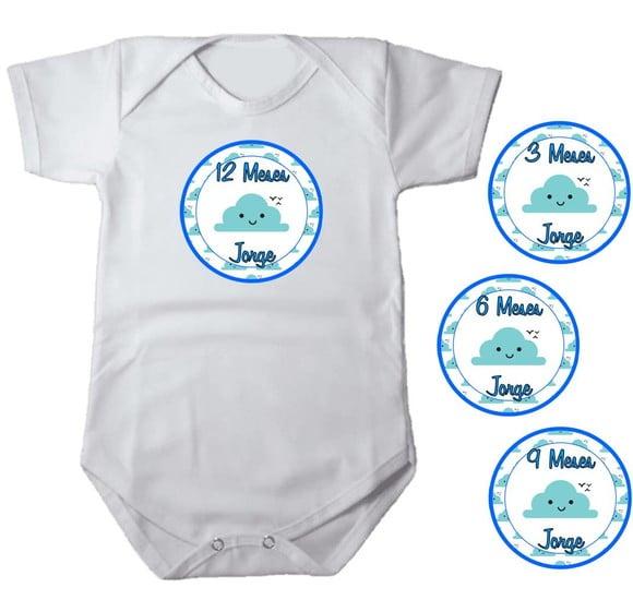 Kit de Adesivo Mêsversário Chuva Menino