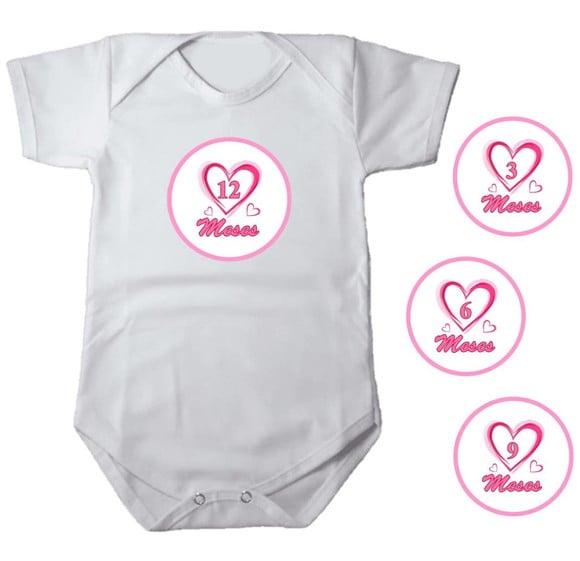 Kit de Adesivo Mêsversário Coração