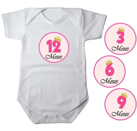 Kit de Adesivo Mêsversário Coroa Princesa