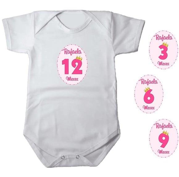 Kit de Adesivo Mêsversário Coroa Princesa Nomes