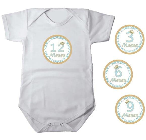 Kit de Adesivo Mêsversário Coroa Principe