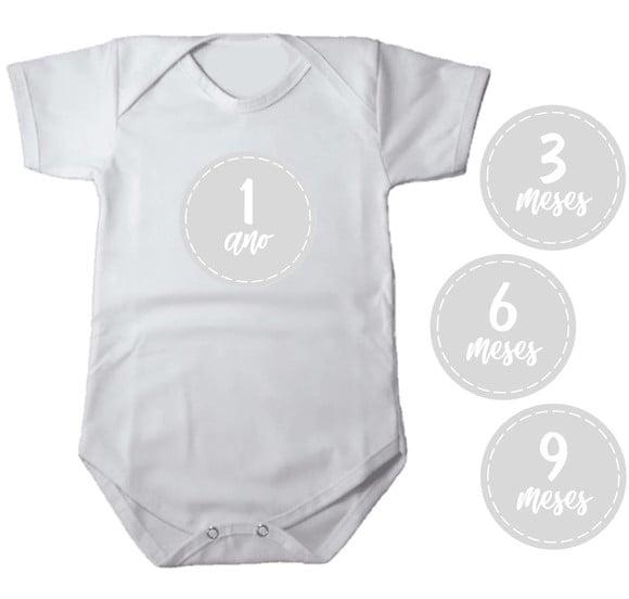 Kit de Adesivo Mesversario para Body Album do Bebe