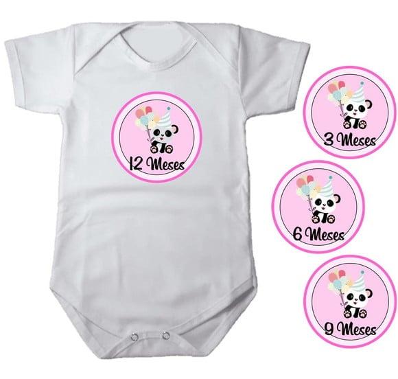 Kit de Adesivo Mêsversario Panda