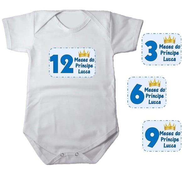 Kit de Adesivo Mêsversário Principe Nomes
