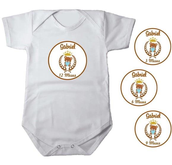 Kit de Adesivo Mêsversário Ursinho