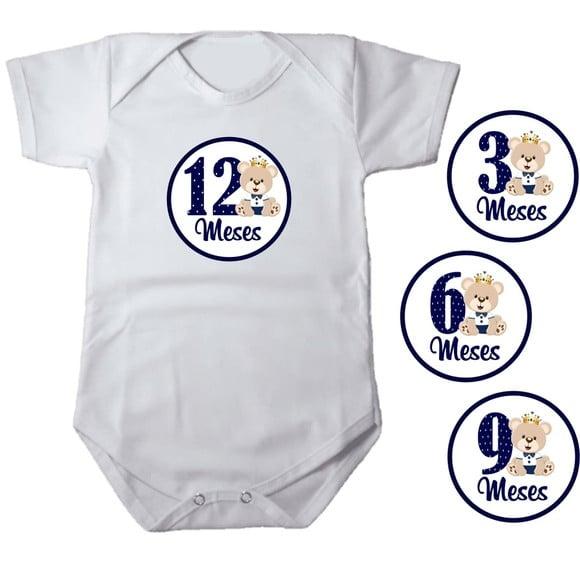 Kit de Adesivo Mêsversário Ursinho Príncipe