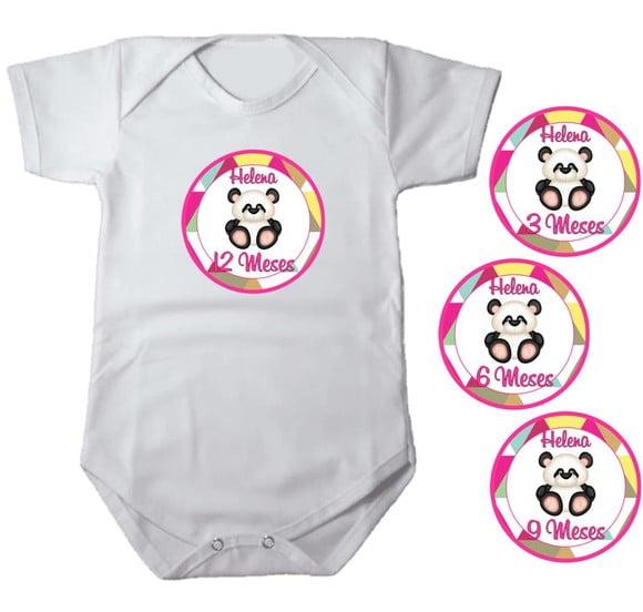 Kit de Adesivo para Body Mesversario Panda