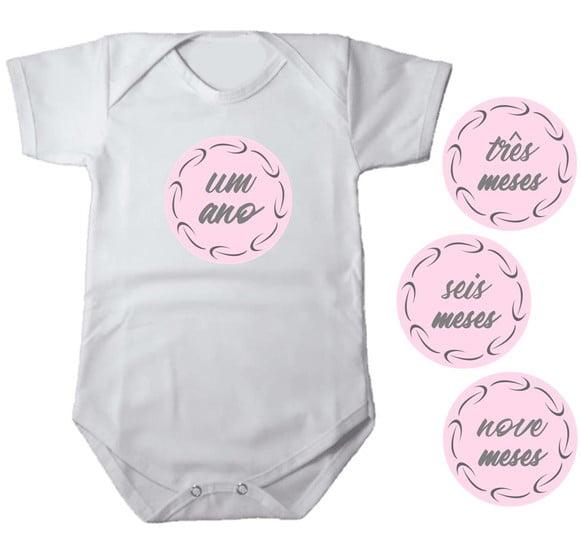 Kit de Adesivo para Body Mesversario Rosa