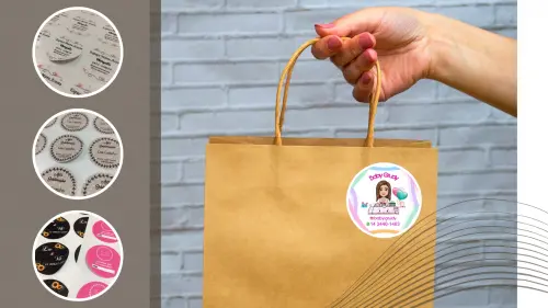 Cartela de Adesivo Personalizado 4 cm - 100 Unid