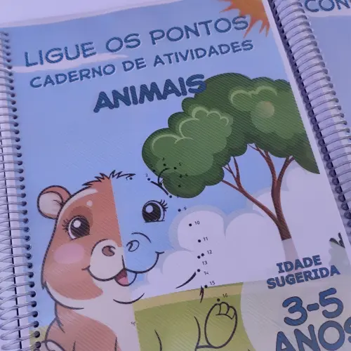 Ligue os Pontos Animais - Caderno de Atividades