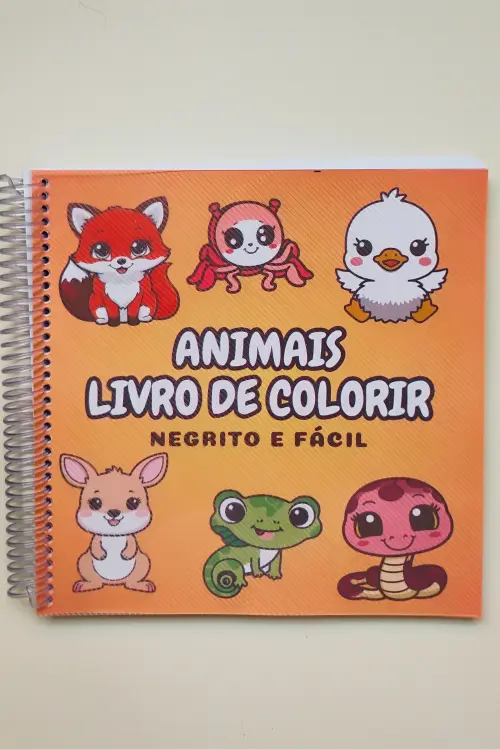 Livro de Colorir Animais - Caderno de Atividades