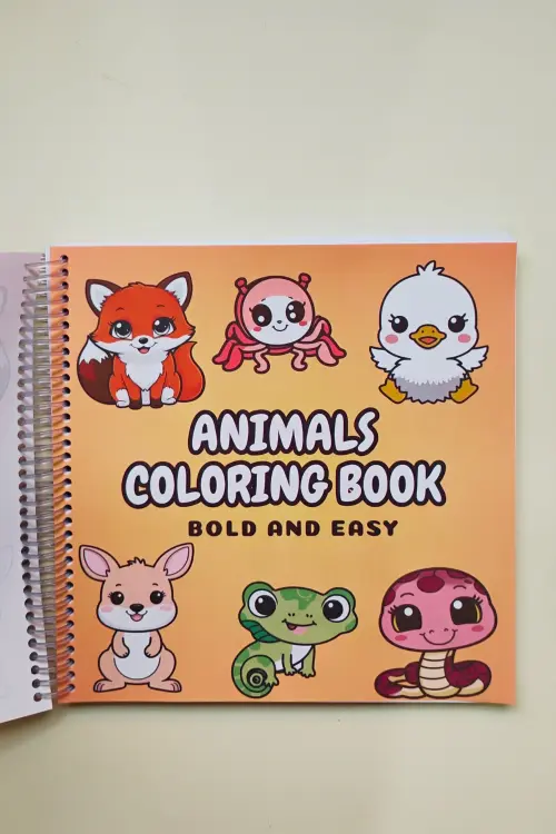 Livro de Colorir Animais - Caderno de Atividades