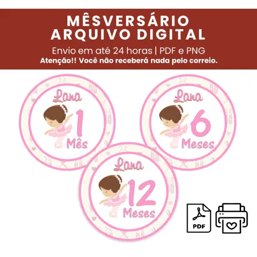 Arquivo Digital Mêsversário Bailarina